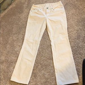 J Crew cream corduroy pants